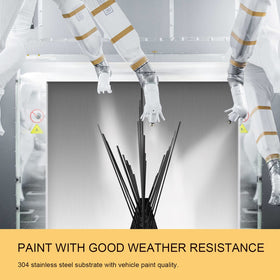 OFFO Black Bird Spikes weatherproof 304 stainless ensure long lasting durability.