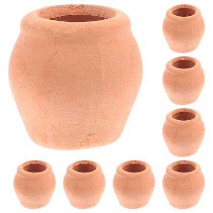 OFFSCH mini ceramic pot angle view for compact desk planters.