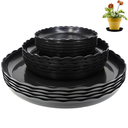 OFiSEXPT 6-inch plant-saucer flatlay protects surfaces from water damage