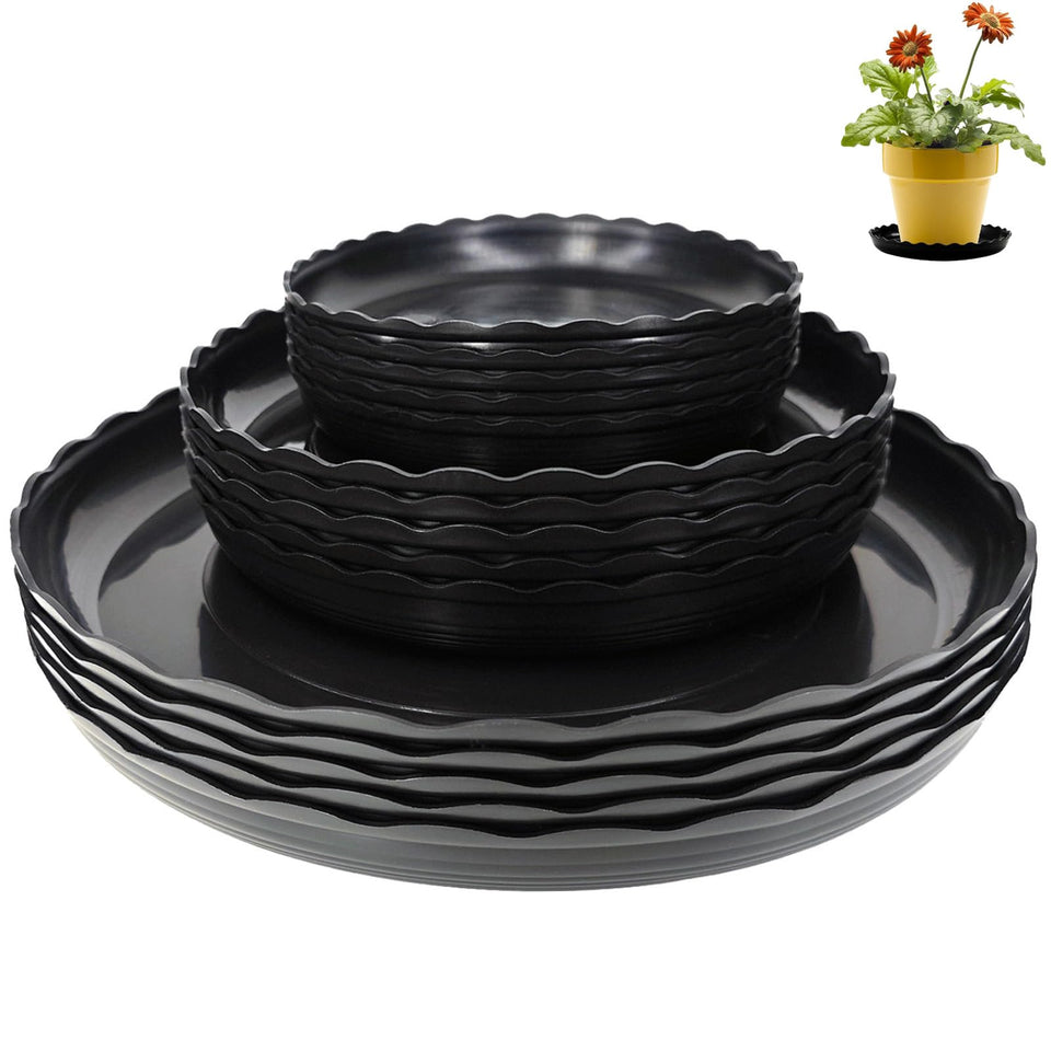 OFiSEXPT 6-inch plant-saucer flatlay protects surfaces from water damage