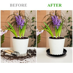 OFiSEXPT 6-inch plant-saucer stack saves space in storage