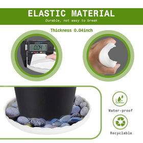 OFiSEXPT wave-pattern saucer design promotes air circulation and water drainage