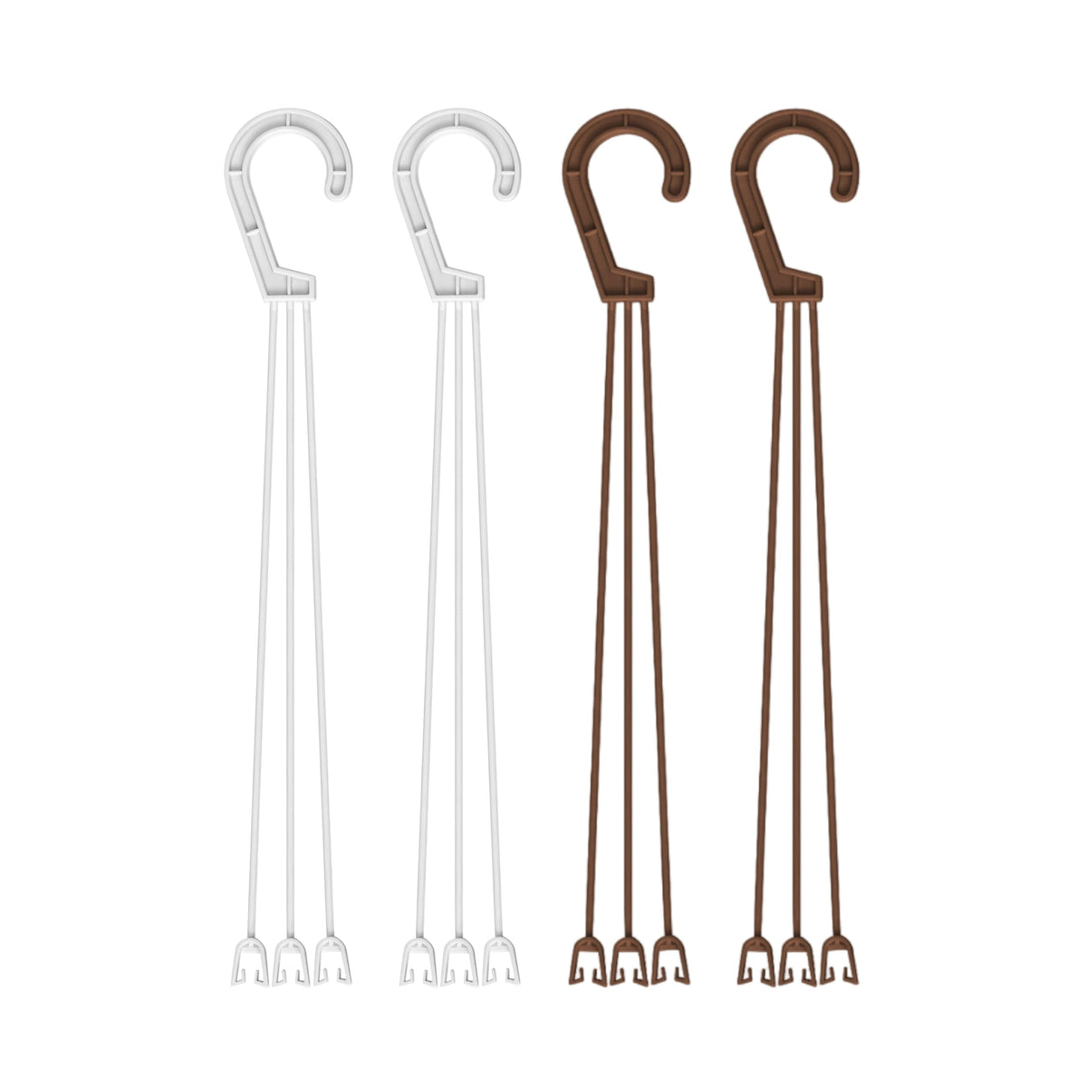 OFXDD plant pot hanger with snap-on clip secures baskets outdoors.