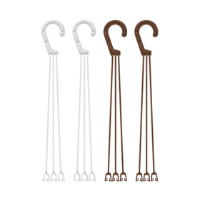 OFXDD plant pot hanger with snap-on clip secures baskets outdoors.