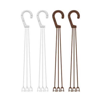 OFXDD plant pot hanger with snap-on clip secures baskets outdoors.