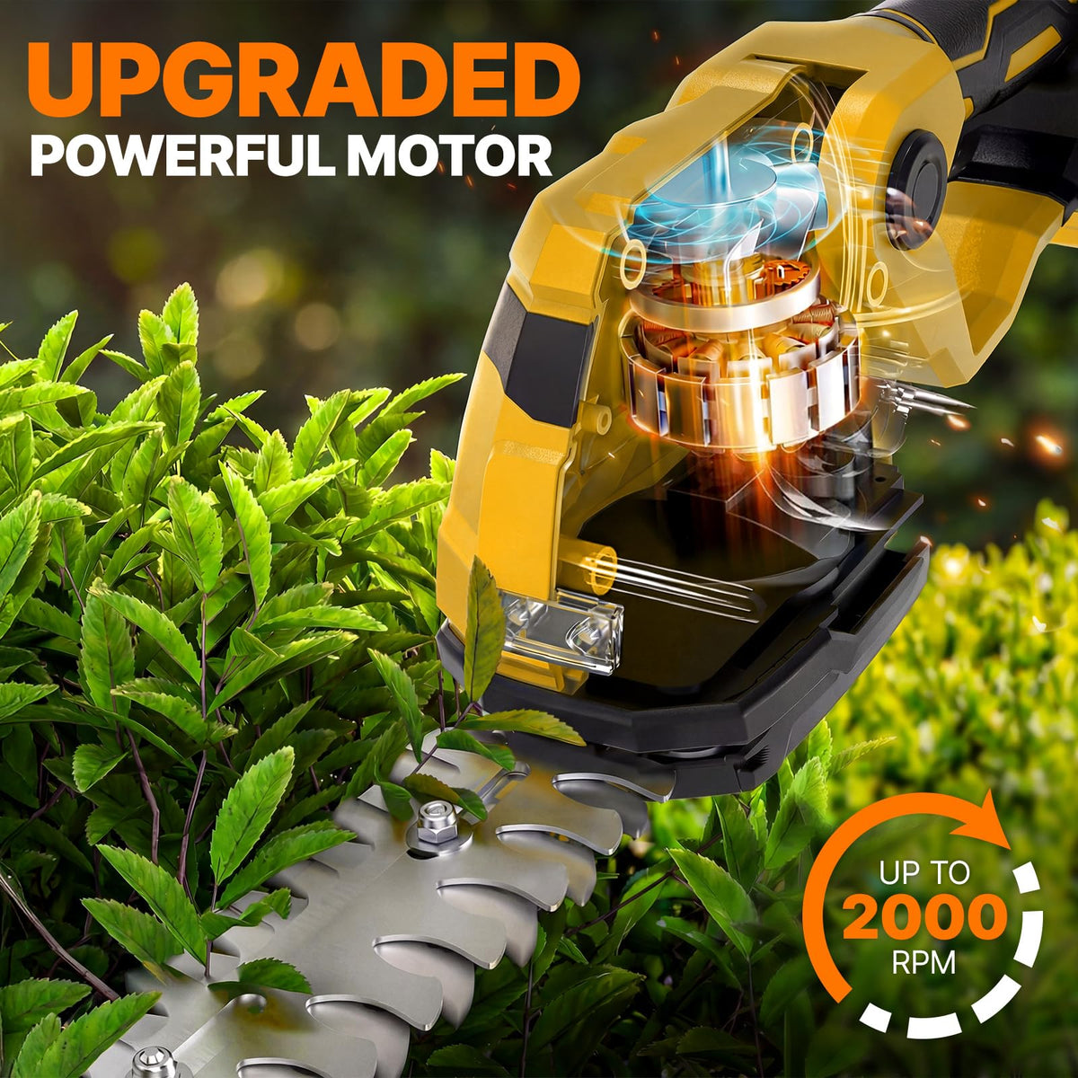 OGERY adjustable cutting angle 0-45 degrees aids versatile trimming in hard-to-reach spots.