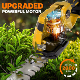 OGERY adjustable cutting angle 0-45 degrees aids versatile trimming in hard-to-reach spots.