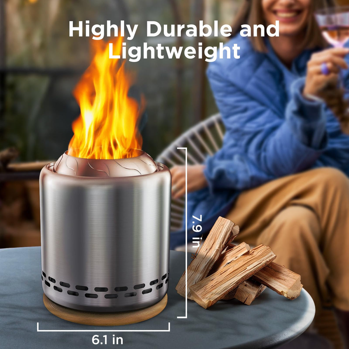 OGERY compact design fits patios, lawns, and small spaces.