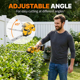 OGERY dual start safety switch helps prevent accidental activation during handling.