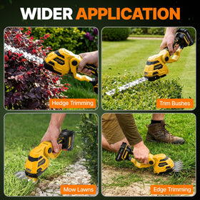 OGERY two-in-one garden tool for trimming hedges and lawn borders.