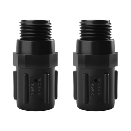 OGGOGOE 25 psi drip regulator close-up showing steady irrigation flow