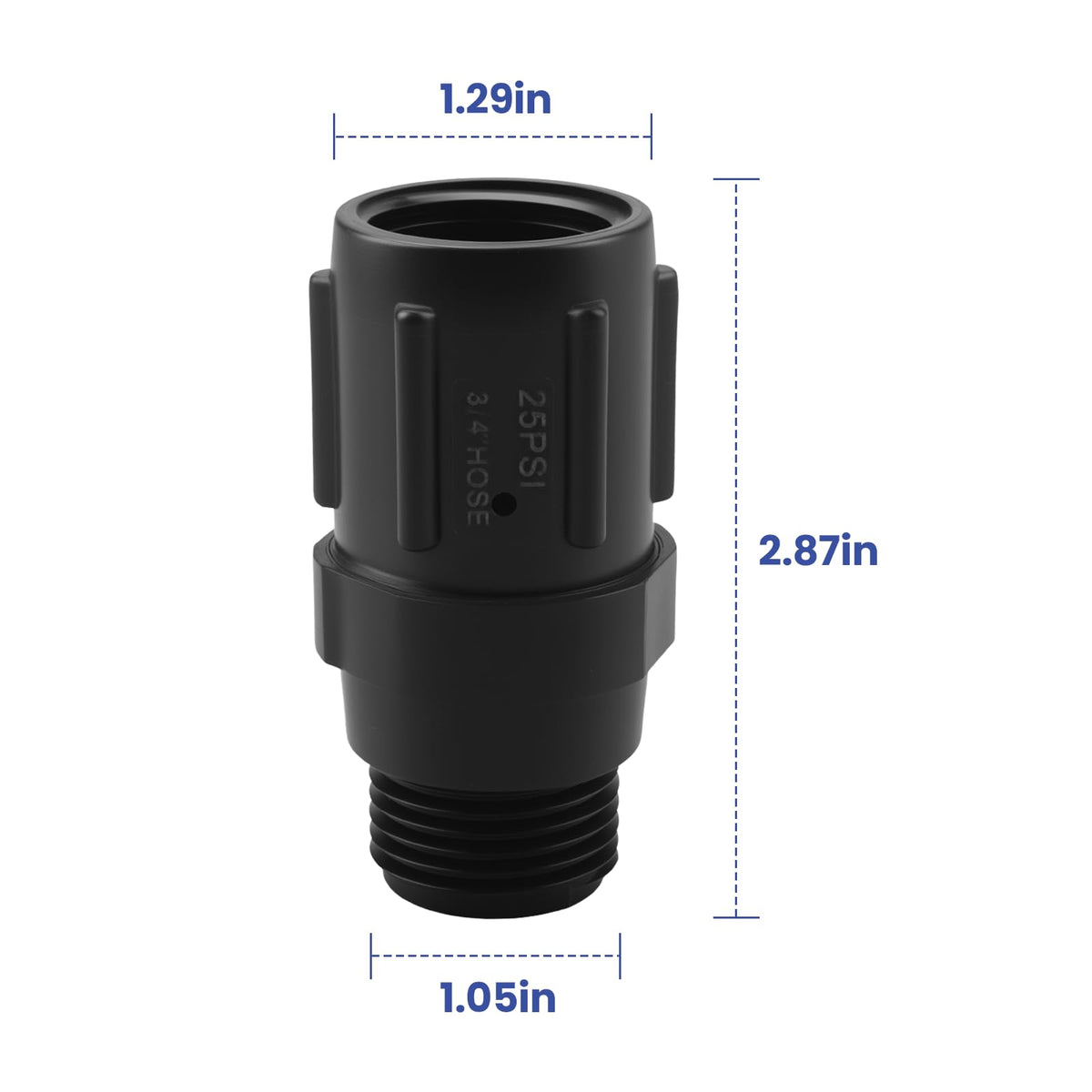 OGGOGOE female-to-male hose-thread connection enables quick setup