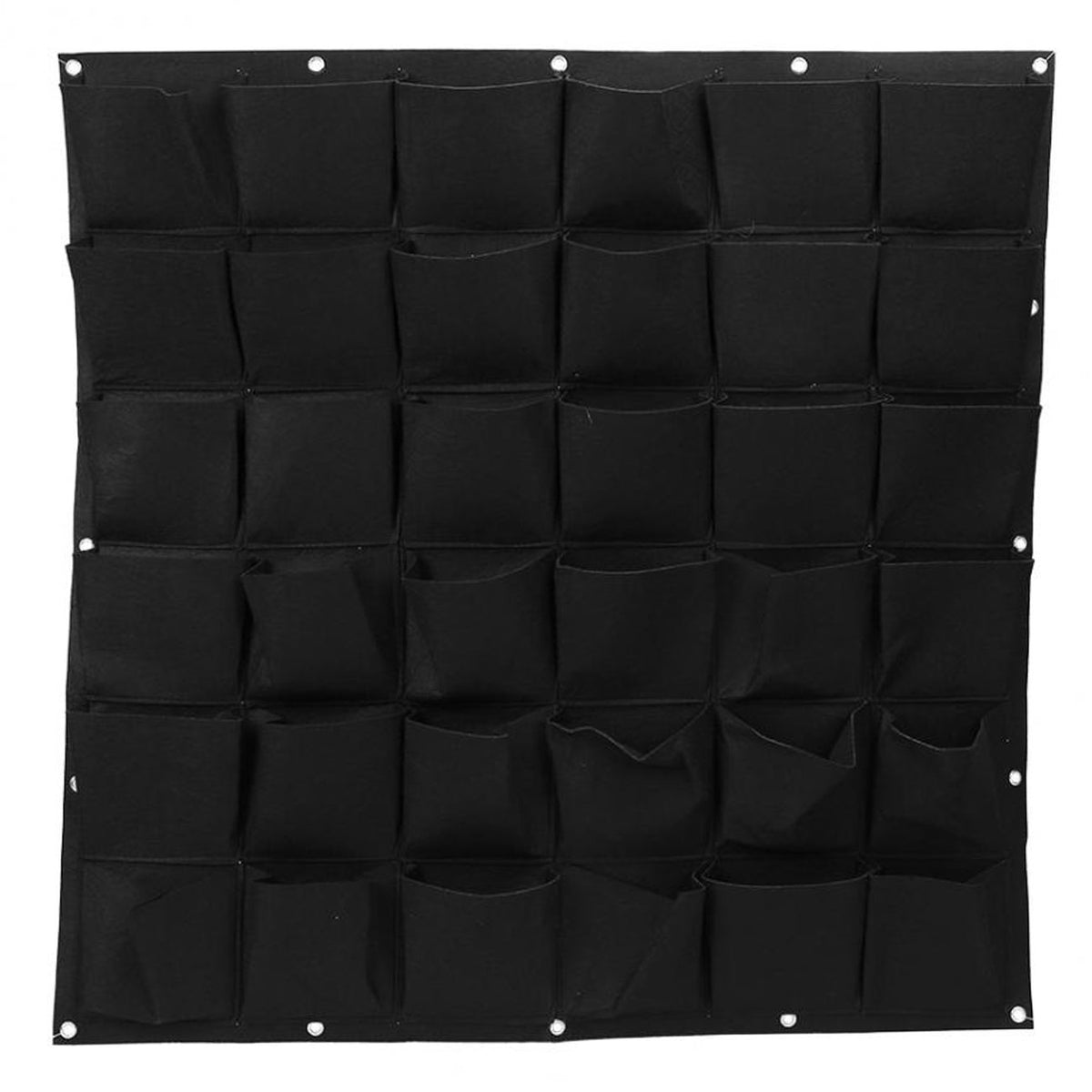 Ogrmar 36-pocket wall garden front view, compact growing for flowers and herbs.