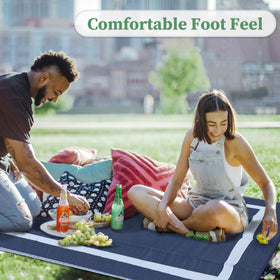 Ogrmar lightweight foldable rug with travel storage bag