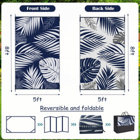 Ogrmar UV-resistant outdoor rug maintains color in sunlit areas