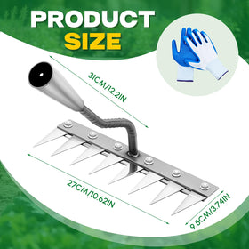 Oh Klyzo extendable handle compatibility for standing or kneeling garden tasks.