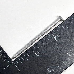 Flat head of OHIY Huttig-Grip nail sits flush on surfaces