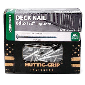 8d size nails ideal for fence posts and rails with OHIY Huttig-Grip