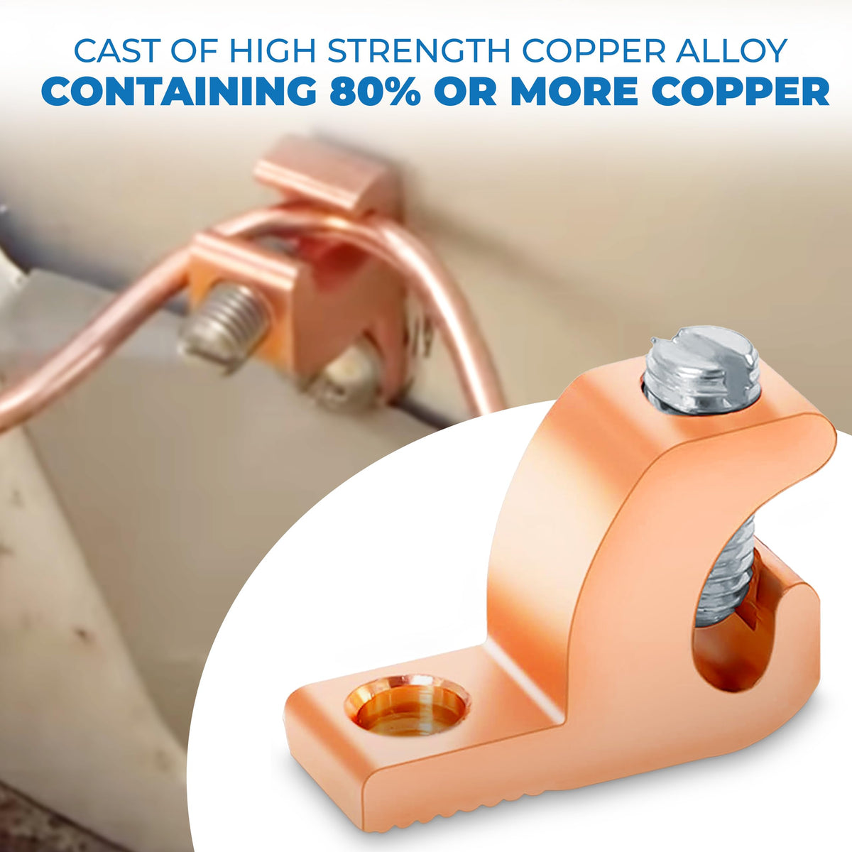 OHLECTRIC copper grounding wire integrates with copper bonding setups.