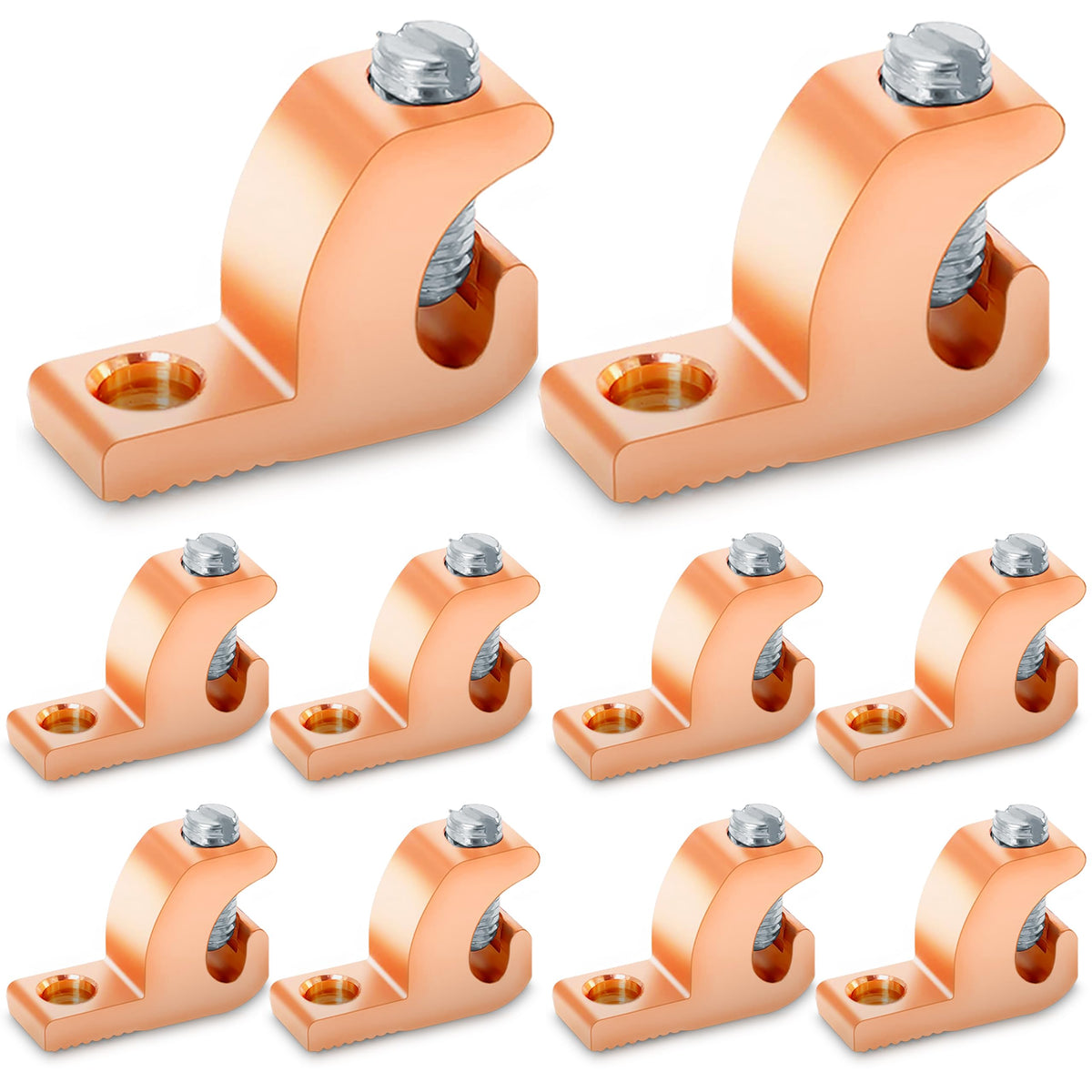 OHLECTRIC Lay-In Lugs grounding connector 10-pack for secure pool grounding.