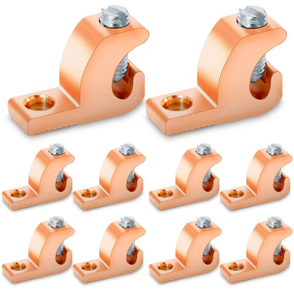 OHLECTRIC Lay-In Lugs grounding connector 10-pack for secure pool grounding.