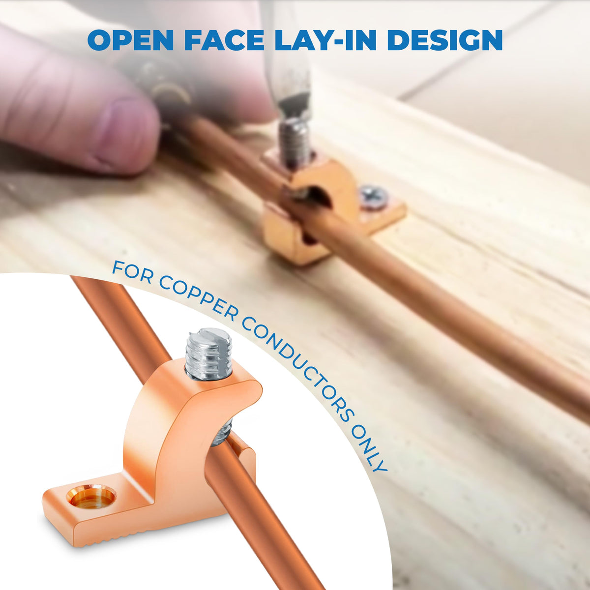 OHLECTRIC pool grounding assembly providing reliable copper connections.