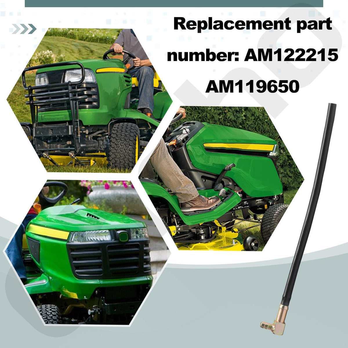 Ohoho AM122215 fuel pickup tube for EZtrak mowers ensures steady fuel delivery