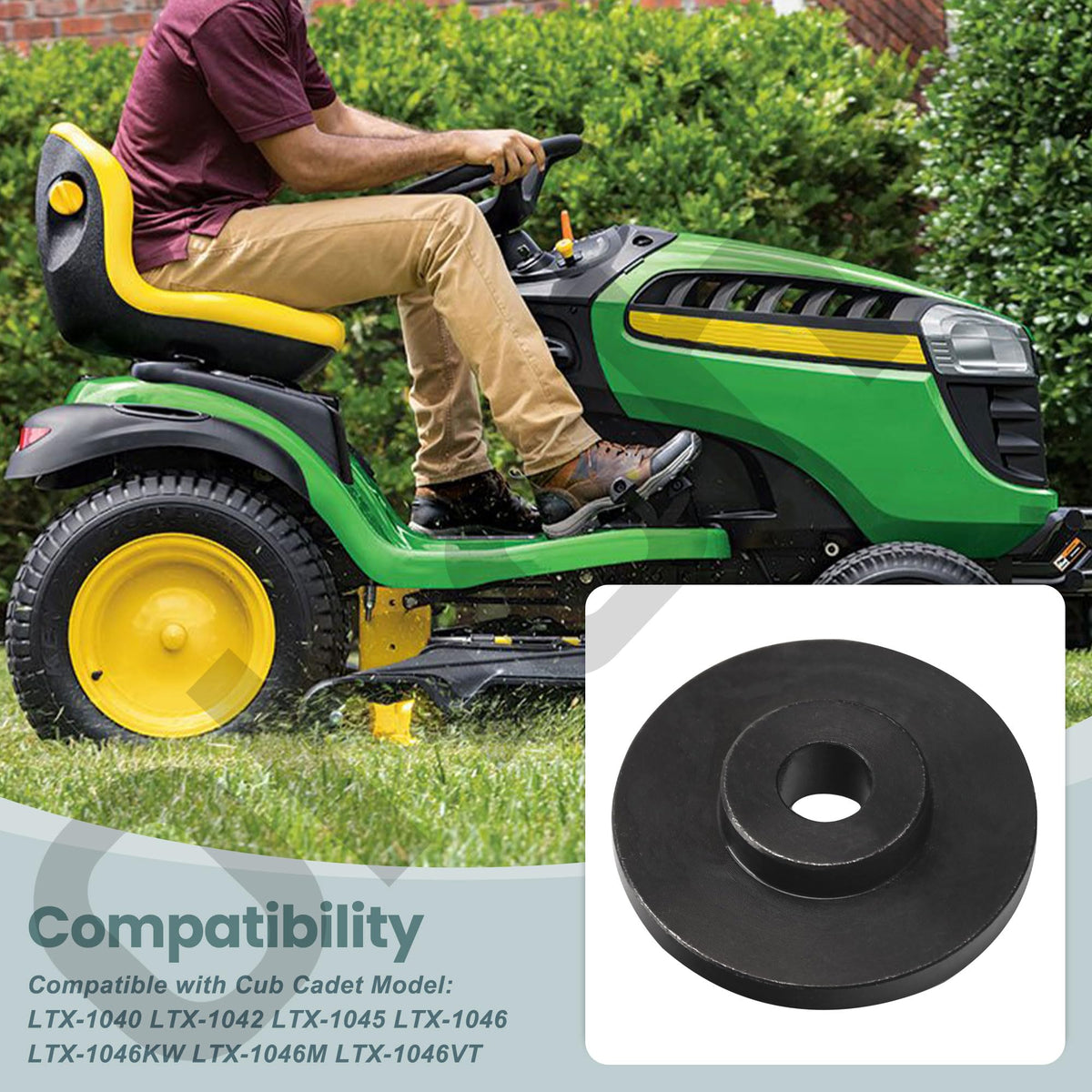 Ohoho bracket fits lawn tractors for smoother belt operation