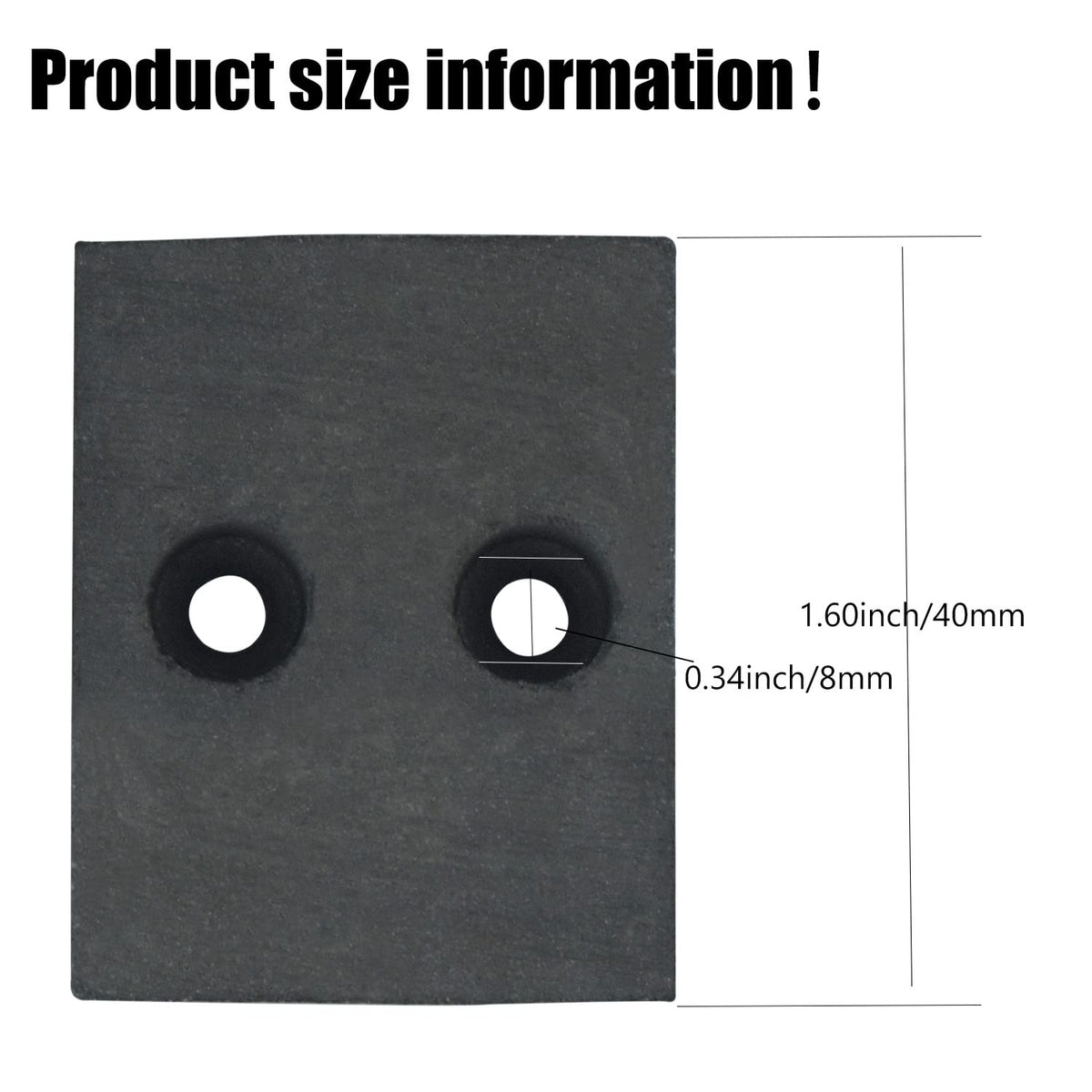 Ohoho deck brake pad kit designed to prevent pad cracking during installation