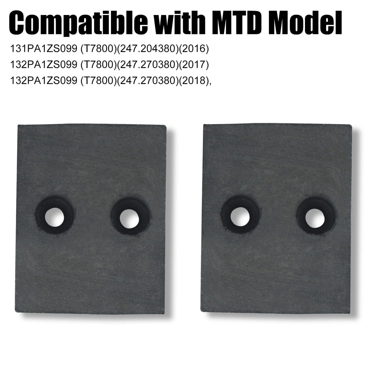 Ohoho installation-friendly deck brake pads with rivets and alternative mounting options