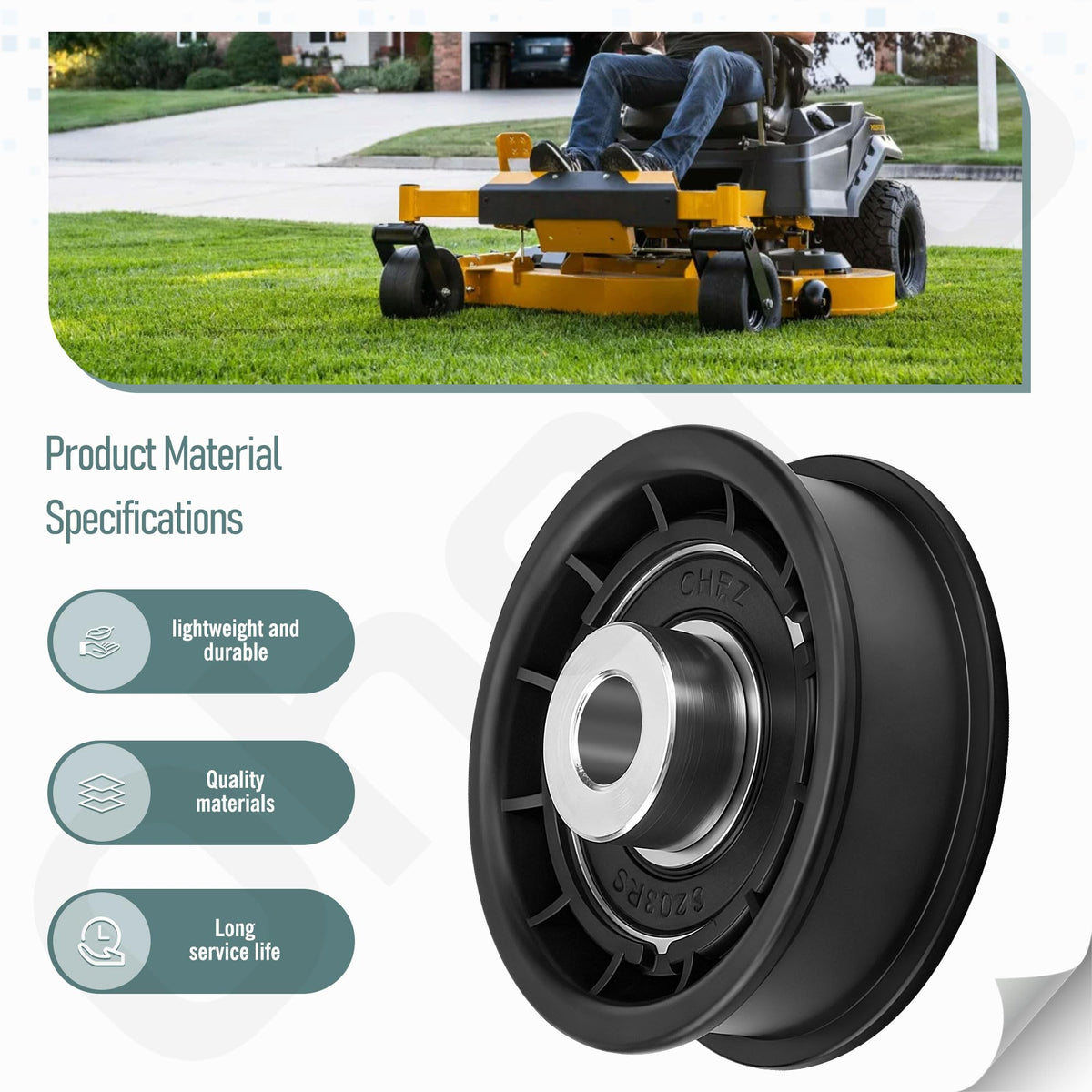 Ohoho pulley detailed teeth edge—enhanced grip and stability during operation.