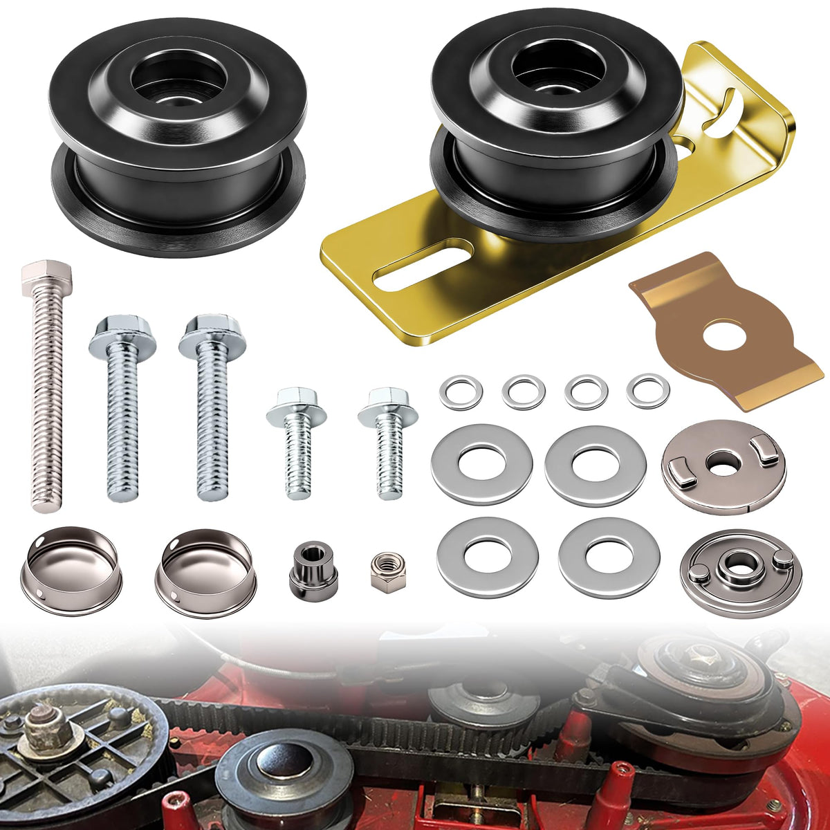 Ohoho pulleys and idler kit packaging ready for quick replacement.