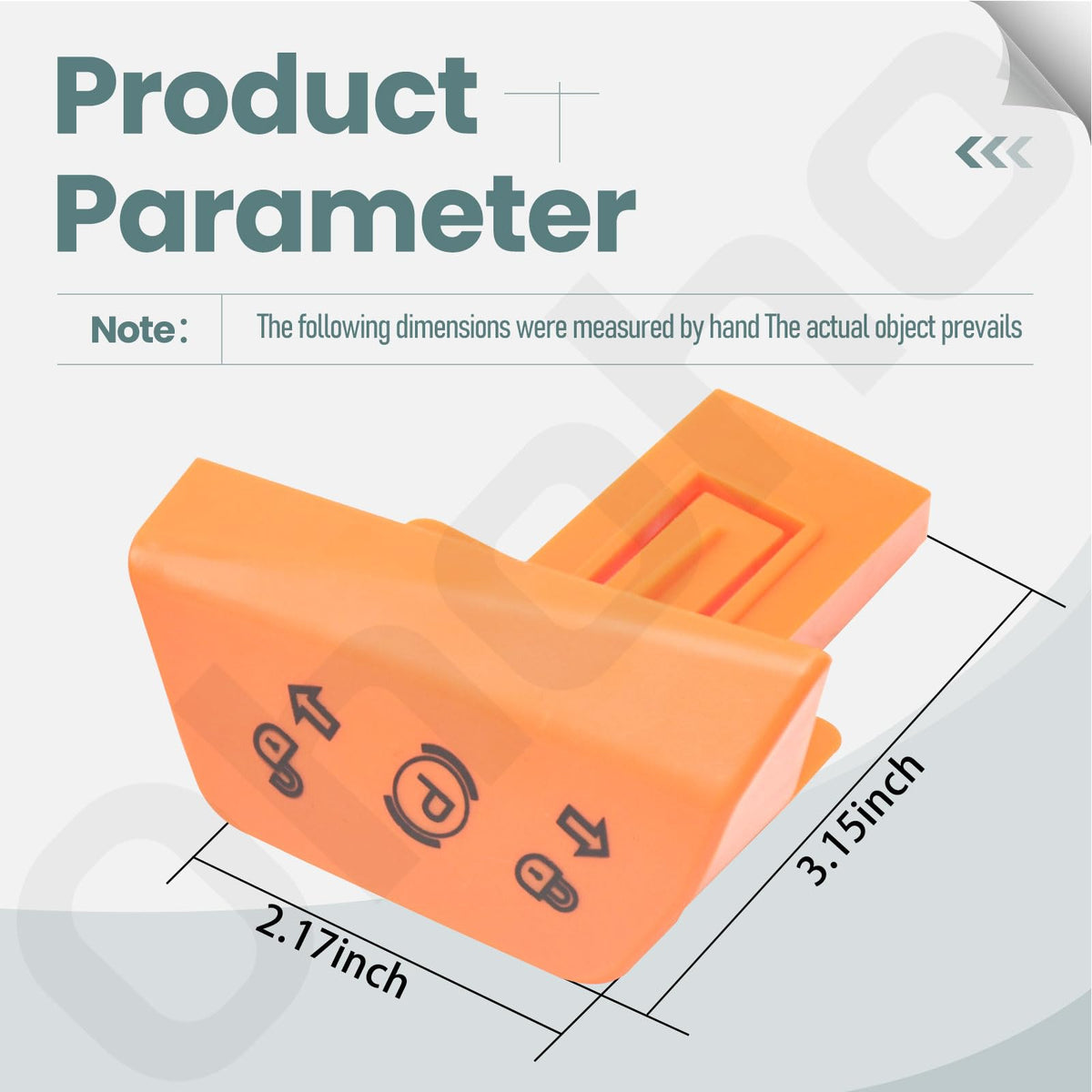 Ohoho UC21883 park brake knob side view — easy fit for multiple models.