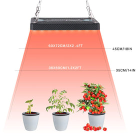 Ohtoad Grow Lights broad coverage supports seed starting to mature plants.