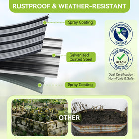 Ohuhu reinforced frame with thick braces for durability outdoors.