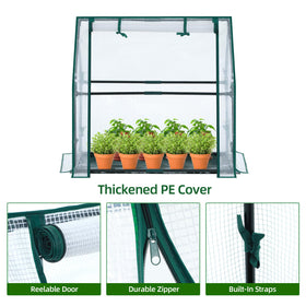 Ohuhu greenhouse durable PE cover and rust resistant frame protect plants in any season