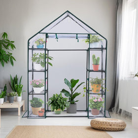 Ohuhu assembled greenhouse ready for use for gardeners and renters