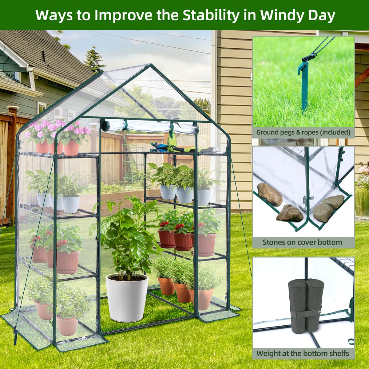 Ohuhu PVC cover with reinforced seams highlighting durability across seasons