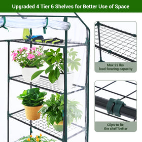 Ohuhu greenhouse roll-up door close-up enabling convenient access and airflow
