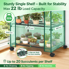 Ohuhu greenhouse setup for indoor or outdoor use creates a green corner.