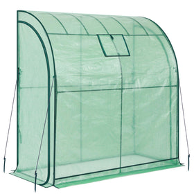Ohuhu Lean-to Greenhouse UV-resistant cover providing durable protection