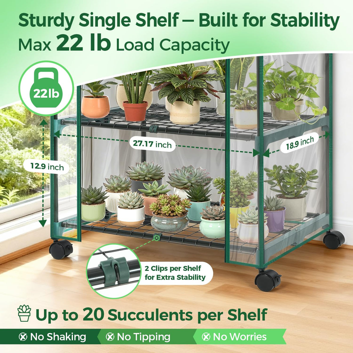 Ohuhu mini-greenhouse assembly shows tool-free setup for quick use.