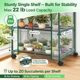 Ohuhu mini-greenhouse assembly shows tool-free setup for quick use.