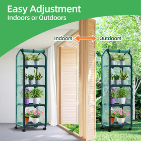 Ohuhu Mini Greenhouse durable cover offers weather protection and long-lasting use