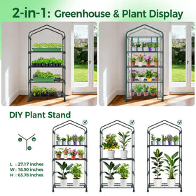 Ohuhu mini-greenhouse offers high light transmission for healthy seedlings.