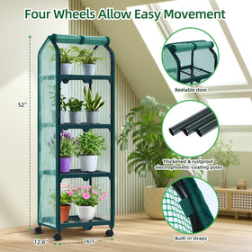 Ohuhu Mini Greenhouse protects seedlings by maintaining a stable microclimate