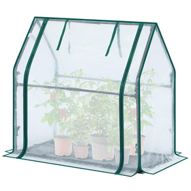 Ohuhu mini greenhouse small plants protection for indoor and outdoor use