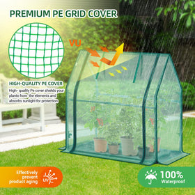 Ohuhu Mini Greenhouse tabletop setup for controlled germination environments.
