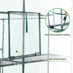 Ohuhu transparent PVC cover maximizes sunlight for healthy growth