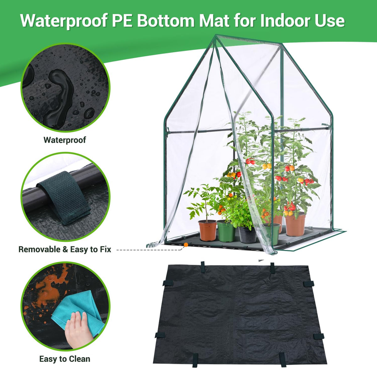 Ohuhu rust-resistant metal frame offers durable support in any weather.